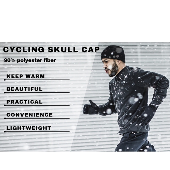 Beanie for Men Women Winter Warm Skull Cap Hat Lightweight for Running Cycling - Picture 6 of 11